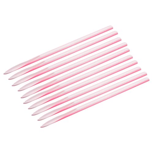 Señuelos de pesca profesionales 10Pcs Bacalao anguila Tubos con ganchos confiables (rojo+blanco)