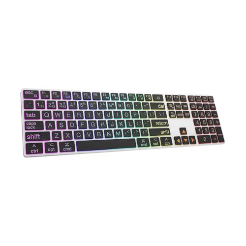 B.FRIENDIT Backlit Keyboard for Mac, Large Print...
