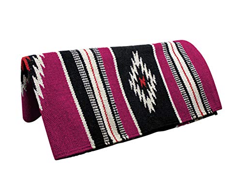 Tahoe Tack Hand Woven Navajo Acrylic Western Horse Saddle Blanket - Multiple Colors - 32x64
