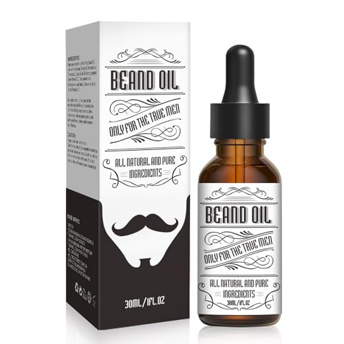 Shefave Beard Oil for Men - Tea Tree Beard Growth Oil Promotes Growth, Reduces Dryness & Itching - Beard Growth Serum Stimulate Beard Growth Promote Hair Regrowth Mens Beard Oil Male Beard Gift