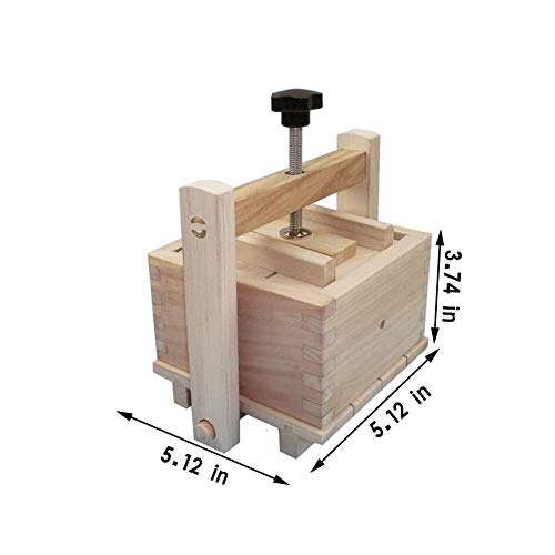 Lzttyee Homemade Wood Tofu Maker/Press Set to Make Delicious Tofu for Home Kitchen Restaurant