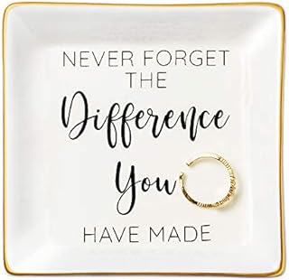 JoycuFF Inspirational Gifts for Her Ring Trinket Dish Encouragement Graduational Birthday Gifts for Women Sister Friend Daughter