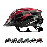 ARCH-GLOBAL 自転車 ヘルメット SG規格 大人用 【サイクリスト推奨 超軽量 ポリカーボネートシェル採用】 サイズ調節可 通気性 バイク 【安全規格 SG CEマーク認証 】 サイクリング ロードバイク 実測:58～64cm(SG規格サイズ:58～61.5㎝) (SG付き レッドブラック)