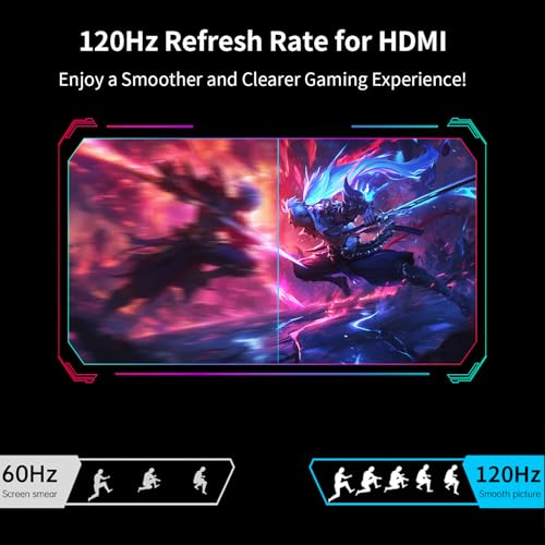 Image of Portable Monitor Gaming 2.5K 120Hz, 16 inch 2560x1600 QHD 16:10 400 Nits HDR FreeSync Portable Monitor w /Speaker Sleeve Case, External Screen for PC Laptop Game Console