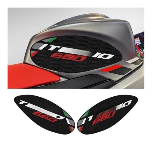 Adhesivo Tanque Moto Accesorios para Motocicleta, Almohadilla De Protección Lateral para Tanque, Alfombrilla De Agarre para Rodilla para Aprilia Tuono 660 2021-2022