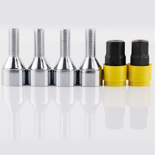 Tornillos de rueda Fiat Linea antirrobo para llantas desprotegidas pernos M12 28mm con llaves