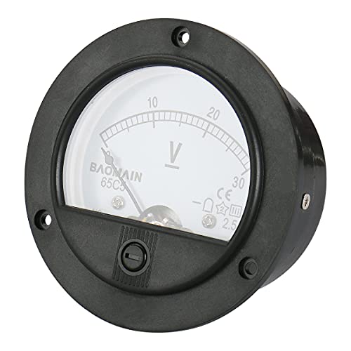 Image of BAOMAIN 65C5 DC 0-30V Class 2.5 Analog Panel Volt Meter