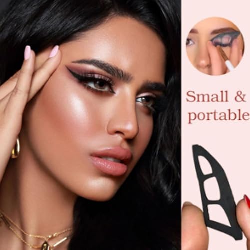 Eyetour Eyeshadow Tool, 2025 Reusable Eyeshadow Aid Tool, Eye Shadow Shaper Tool Eye Shadow Shield and Eyeliner Pen Shield Mold, Professional & Quick Eye Makeup Tool for Women (2PCS) - Image 3