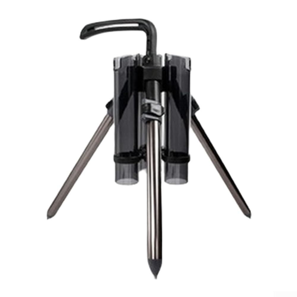 Soporte para caña de pescar, trípode ajustable, soporte de aleación de aluminio para mar, playa, orilla, muelle de pesca de 39 cm