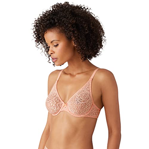 Image of Wacoal Women's Halo Lace Unlined Mid Coverage Underwire Bra, 851205
