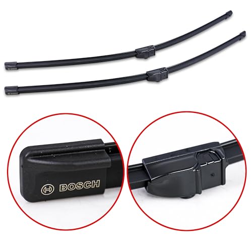Image of BOSCH AeroTwin OE Replacement Wiper Blades Driver & Passenger Side - Set of 2 (26 inch & 26 inch) Side Lock 22mm - 3397009034