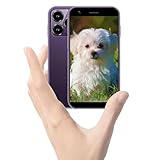 Echoamo Mini Phone Smartphone 3.0' HD Touch Screen Mini Phone 2G+16G Quad Core Dual Sim Small Mobile Phones for Student Face ID Best Gift for Kids - Purple