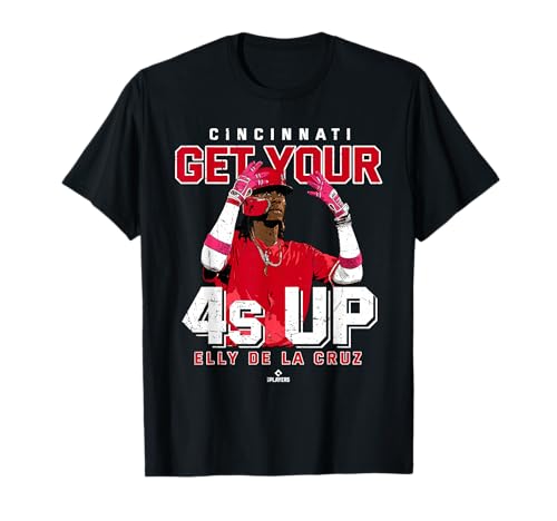 Get Your 4s Up Elly De La Cruz Cincinnati MLBPA T-Shirt