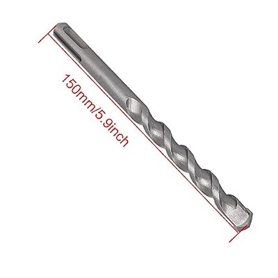 10mm/0.4inch Diameter Carbide Tipped Masonry Impact Concrete Drill Bit SDS-Plus Rotary Hammer Bit 150mm/5.9inch Long
