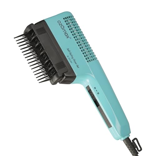 Image of Ozomax Windsor Self-Styling Hair and Beard Dryer Set - 1000W, 2-Speed Settings, 2 Comb Attachments for Styling and Smoothing