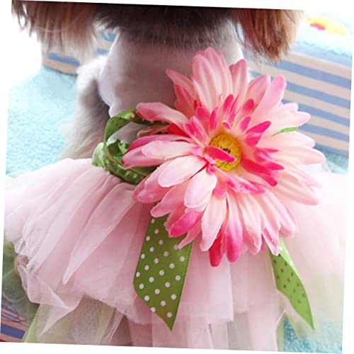 Mipcase Saia Fofa Vestido De Cachorro Roupas De Verão Para Animais De Estimação Vestido De Flores Pa