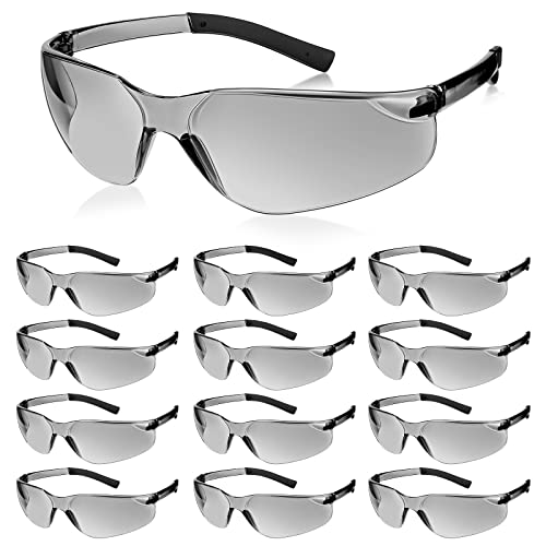 Queekay 12 Pack Safety Glasses for Work & Lab