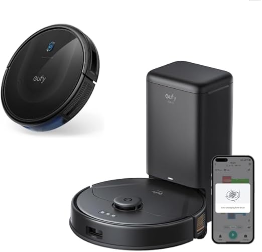 eufy RoboVac 11S MAX + X8 Pro Robot Vacuum SelfEmpty