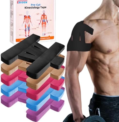 Amazon.com: IEADEN Precut Kinesiology Tape for Shoulder, 10 Pcs ...