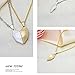 LEGENSTAR Couples Necklace Magnetic Heart Necklaces for Him and Her Half Love Two Souls One Split Connect Necklace