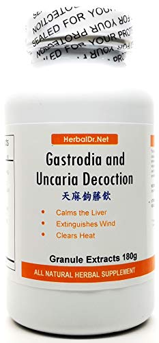 Gastrodia and Uncaria Decoction Extract Powder Tea 180g (Tian Ma Gou Teng Yin) Ready-To-Drink 100% Natural Herbs