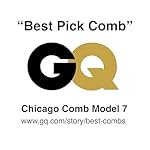 Chicago Comb Model 7 Carbon Fiber Pick Comb, for Long Thick Curly & Afro Hair Styles, Black Color, 6 inches (15 cm) - Image 5