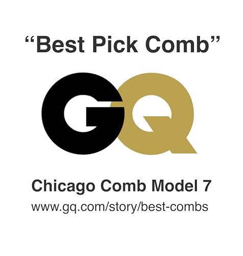 Chicago Comb Model 7 Carbon Fiber Pick Comb, for Long Thick Curly & Afro Hair Styles, Black Color, 6 inches (15 cm) - Image 6
