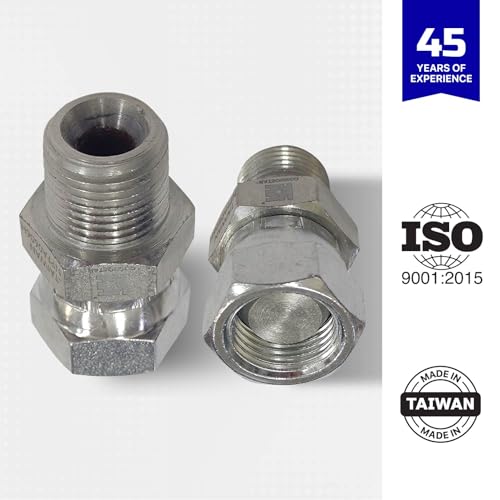 Image of Cosmostar 3 /8 inch NPTF Male x 3 /8 inch NPSM Swivel Pipe Swivel,1 /32 Restricted, Hydraulic Adapter(NPFA0606-H)