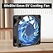 2Pcs 60mm Fan 2.36in USB Brushless Cooling DC 5V 60mm x 15mm Fan Cooler Speed 4200 RPM Fan for 3D Printer Cooling Electronics Air Purifier Cooling DIY Projects