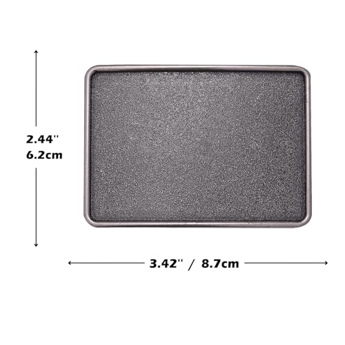 Image of Western Cowboy Vintage Rodeo DIY Blank Belt Buckle for Men | Durable zinc alloy, fits 1.5in leather belts, versatile western belt buckle, for rodeo, casual and formal outfits