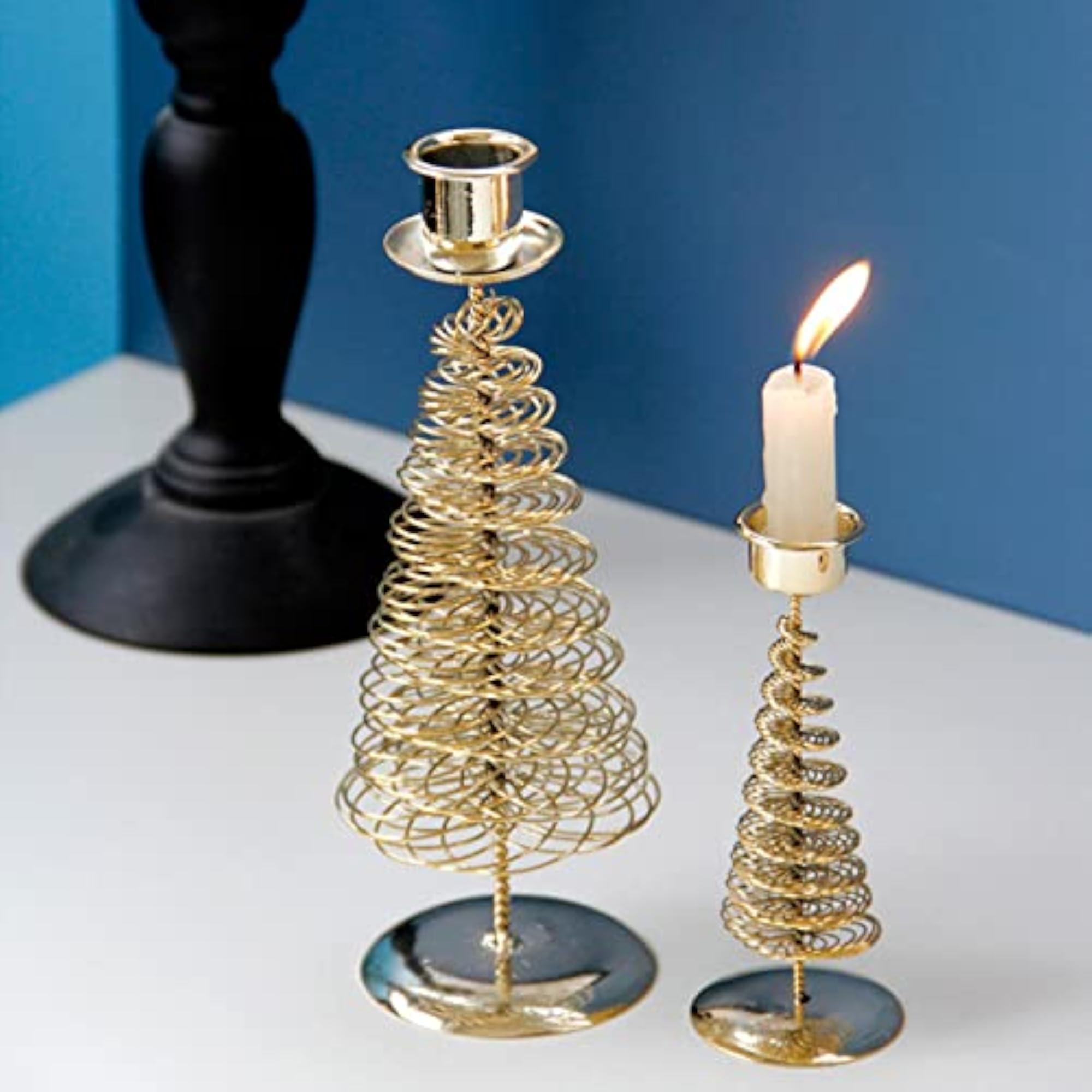 Tree Candle Holders, Holiday Tabletop Decor