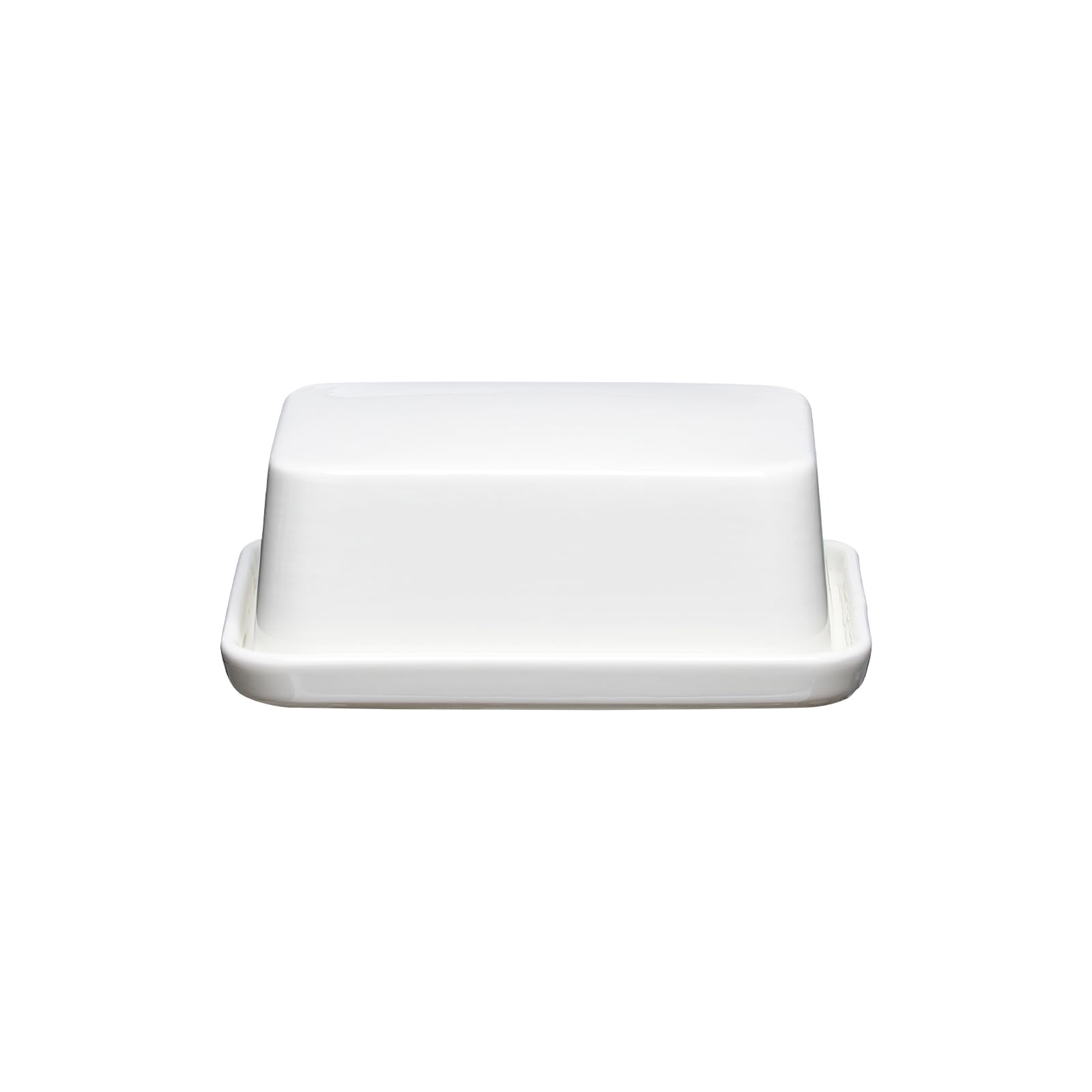 Ritzenhoff & Breker Skagen Butterdose, 16 x 12 cm, Klassische Dose für 250 g Butter, Porzellan, Weiß