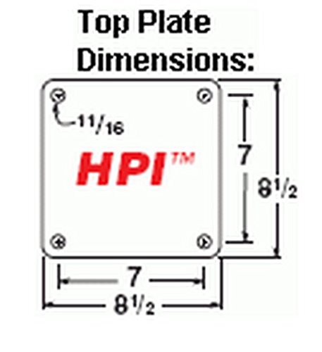 10" Hamilton-Maxi-Duty R-MD-104SYT70 Rigid Plate Caster, Polylast Wheel 6500 lbs