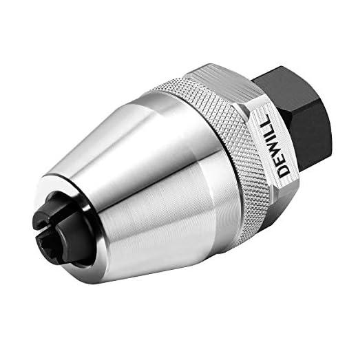 DEWILL Broken Bolt Remover, Stud Extractor Tool to Locks and Removes 1/4-Inch to 1/2-Inch Rounded Studs, Hexagonal Flat - Suitable for Rust, Painted, Damaged Waste Bolts