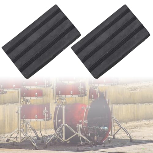 Protector para aro de bombo 2 piezas goma adhesivo miniatura 2