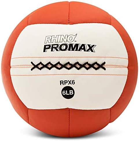 Champion Sports RPX6 Rhino Promax Slam Balls, 6 lb, Soft Shell with Non-Slip Grip, Medicine Wall Exercise Ball for Weightlifting, Plyometrics, Cross Training, & Home Gym Fitness