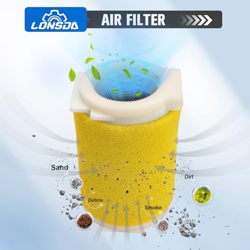 Filtre à air avec guide de rechange pour Yamaha Timberwolf 250 et YFB250
