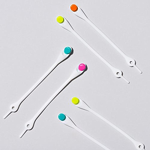 Hickies Kids Tie-Free Laces - White Sprinkles #TOP4