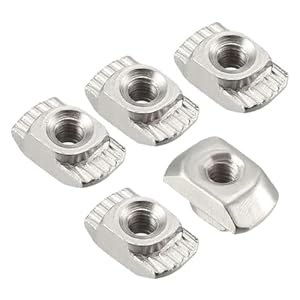 Zdud ZDUD Edelstahl T-Nut-Muttern 50 Stück