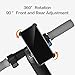 Segway Ninebot Attachable Phone Mount for MAX/ES2/ES4/E22/ES1L Kick Scooters, 360 degree Rotatable Adjustable, Black
