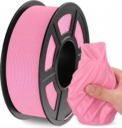 Image of 250G TPU 3D Printer Filament 1.75mm Filajoy3D 3D Printing Filament Dimensional Accuracy + /- 0.02mm for Most FDM 3D Printers,Pink