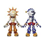 FRIDAY YEP Nights Freddy's Action Figure Security Breach Series Freddy Sun & Moon Collectible FNAF Joint Movable Horror Game Figures (Sun&Moon)