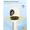 Wireless Bluetooth Karaoke Microphone with Dynamic Lights, Portable Handheld Mic, 6 Sound Effects, 10H Battery, Perfect for Kids Singing, Home Parties, Duet - Gift Idea, Works with All Smartphones
