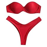 Bikinis Set Sexy Bademode Frauen Bikini Set Push Up Badeanzug Push Up Bikini Damen Bademode Bikini Set Bandage Two Piece Bandage Beachwear Damen Bikini Bandeau Push Up Gepolstert Bademode Triangel Bademode Bikini-Sets Elegant Top + Slip Tankinis Bademode Bikini-Sets Zweiteilig Bademode Swimsuit