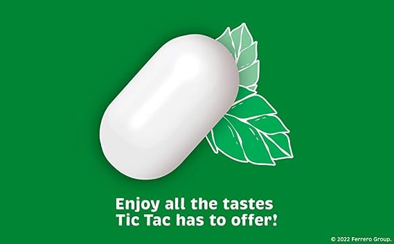 Tic Tac Mini Mints, Variety Share Pack 62 Pack, 211g, Orange Peppermint Spearmint Peach-Passion flavours
