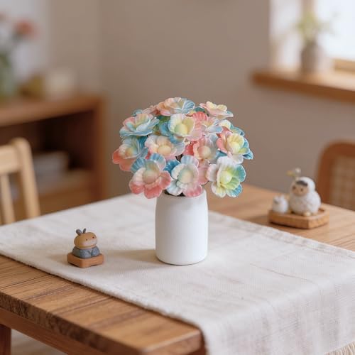 Flores de cerámica 3D para decorar centros de mesa y estanterías en el salón 5