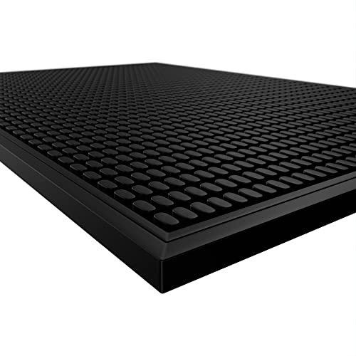 Highball & Chaser Premium Bar Service Mat, 45cm x 30cm x 1cm Thick, Durable and Stylish for Spills Restaurants