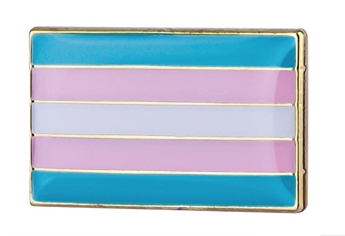 Transgender Flag Lapel Pin Size: 3/4