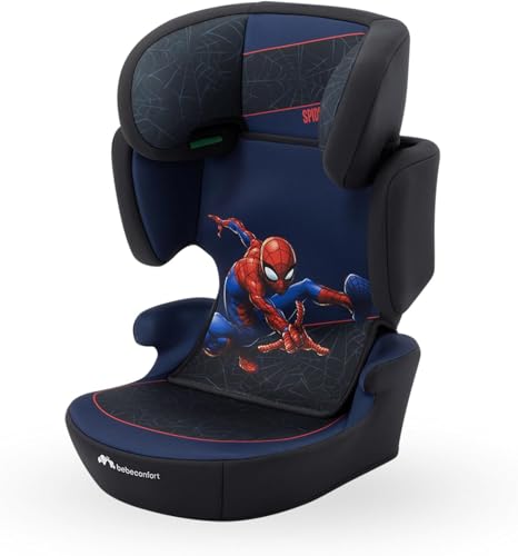 Bebeconfort Marvel RoadSafe i-Size, Rehausseur Voiture Enfant, 3,5-12 ans (100-150 cm), Siège Auto Marvel Legends Spiderman, Pliable, Installation avec la...