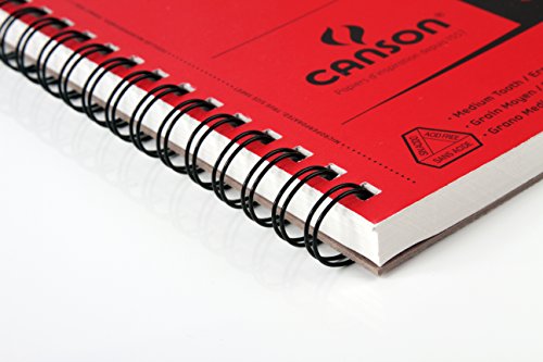 Canson XL Series Paper Sketch Pad for Charcoal, Pencil and Pastel, Side Wire Bound, 50 Pound, 9 x 12 Inch, 100 Sheets by Canson - Image 3